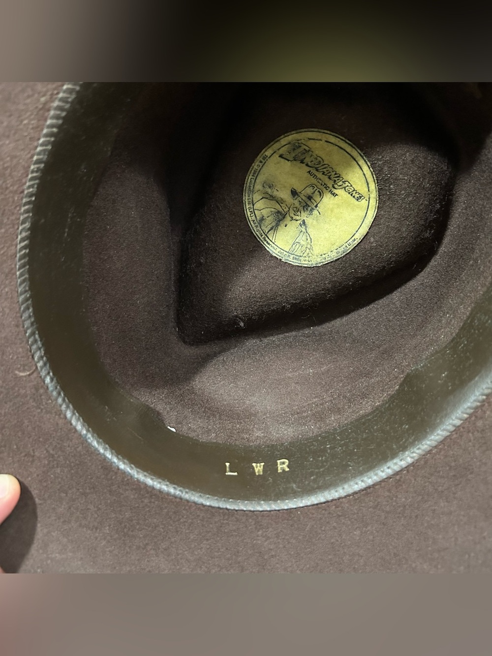 VTG 1984 Lucas Film Indiana Jones Authentic Hat John B Stetson XL 100% Wool USA - Picture 9 of 12